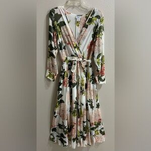 Alexa B Nites Maxi Dress Sz 10 Floral Flowy Mother Of The Bride Maternity Bridal